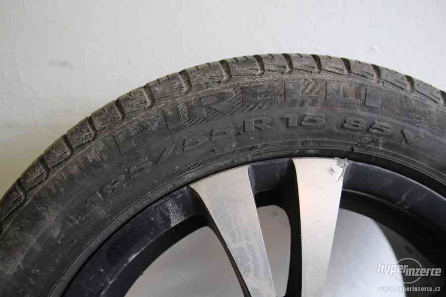 Prodej litých kol 4x100 s pneu Pirelli P7 195/55 R15 - foto 2
