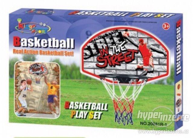 Hrací set Basketbal součástí je míč i pumpička - foto 1