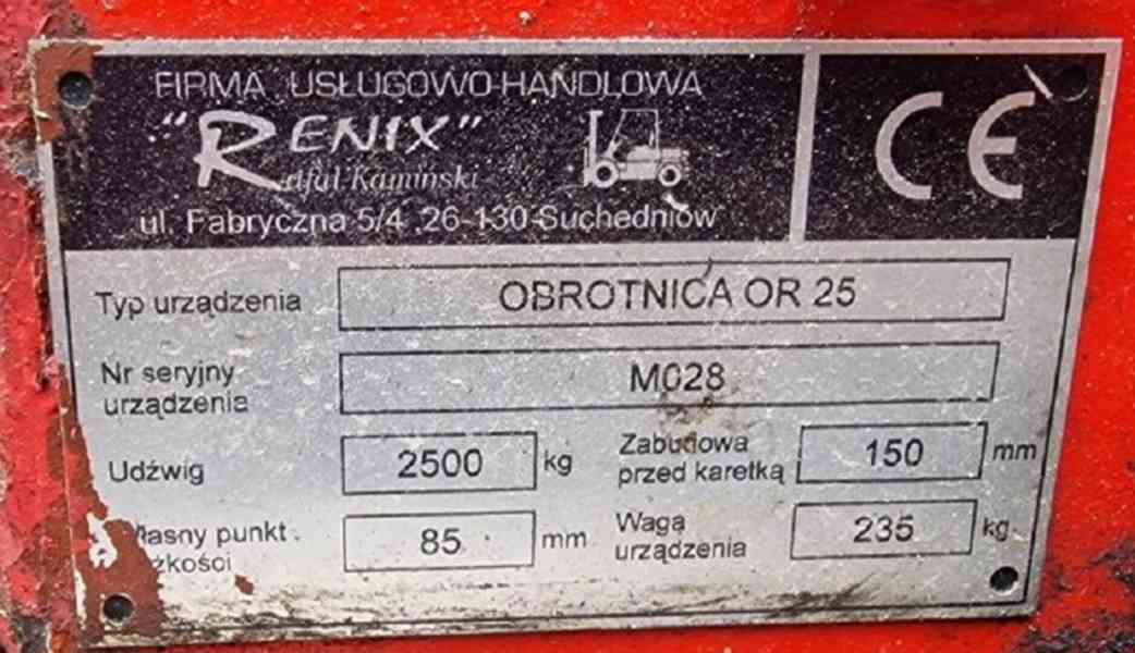 Otočné zařízení na vysokozdvižné vozíky + VIDLE  - foto 7