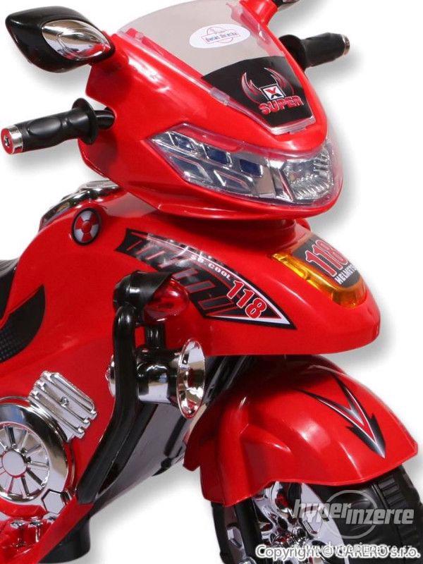 Nová Elektrická motorka velká BAYO red - foto 2