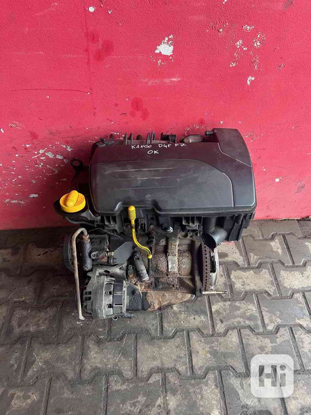 Motor 1,2 16V 55KW D4F F7 Renault Kangoo kompletní - foto 1