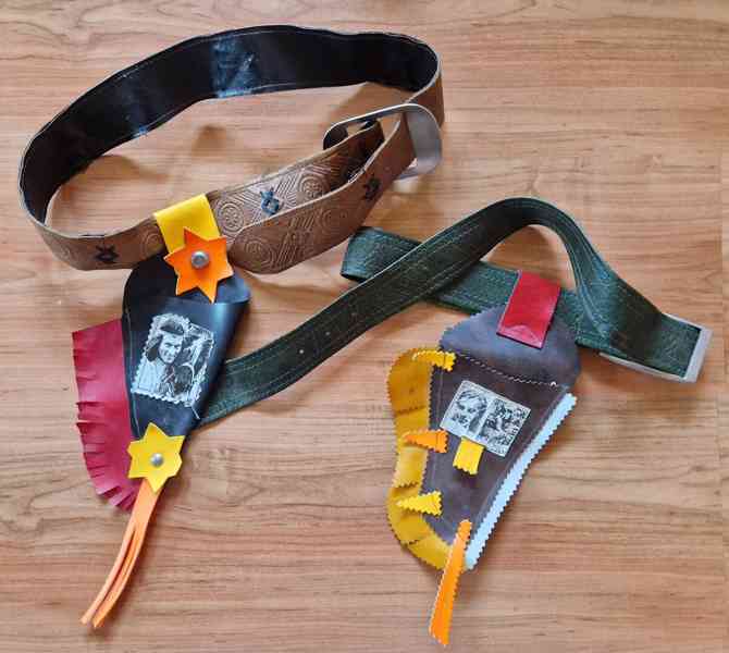 Vinnetou, Shatterhand - tomahavky a pouzdra,kolty - foto 5