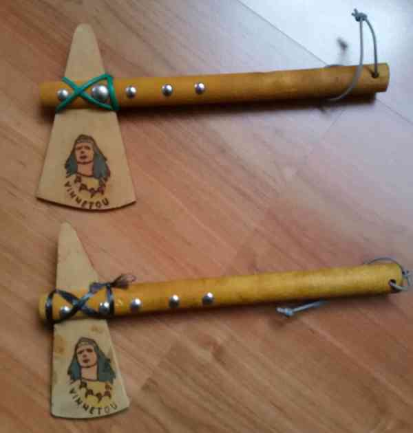 Vinnetou, Shatterhand - tomahavky a pouzdra,kolty - foto 2