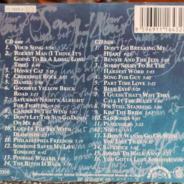 CD - ELTON JOHN / The Very Best Of E.J. - (2 CD) - foto 2