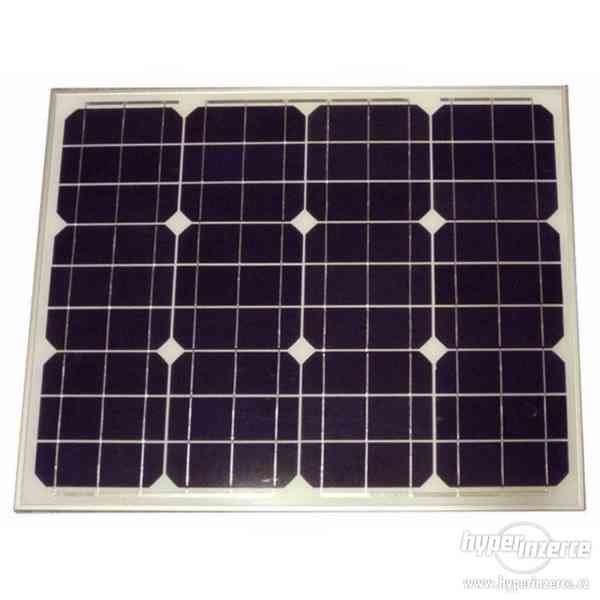 Fotovoltaický solární panel 12V/50W monokrystalický - foto 1