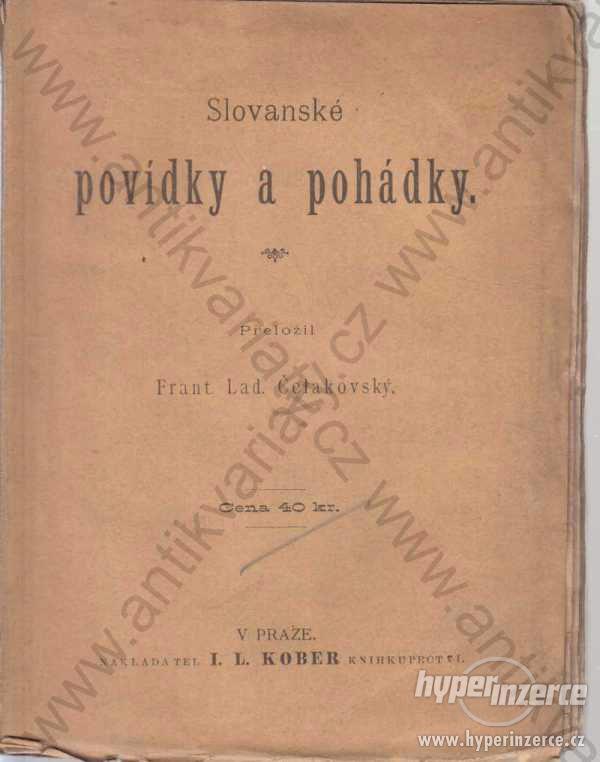 Slovanské povídky a pohádky překlad F.L.Čelakovský - foto 1