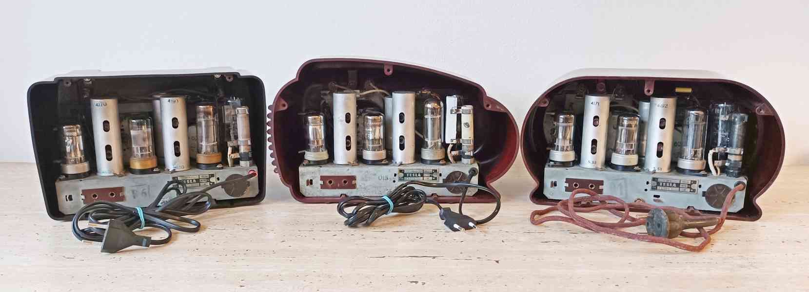 Tři starožitná elektronková rádia řady Talisman, top stav - foto 6