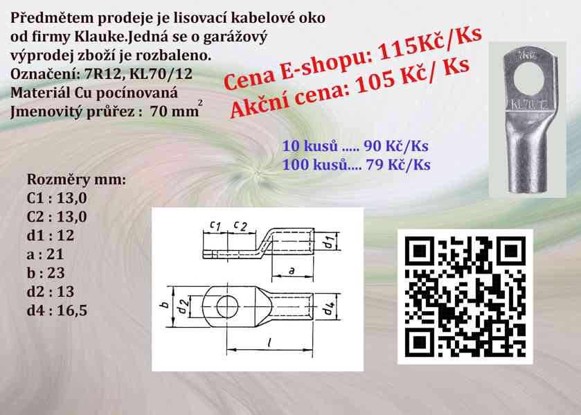 Kabelová lisovací oka Klauke - foto 9