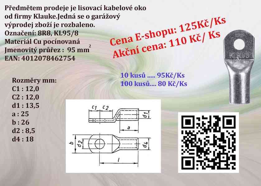 Kabelová lisovací oka Klauke - foto 10