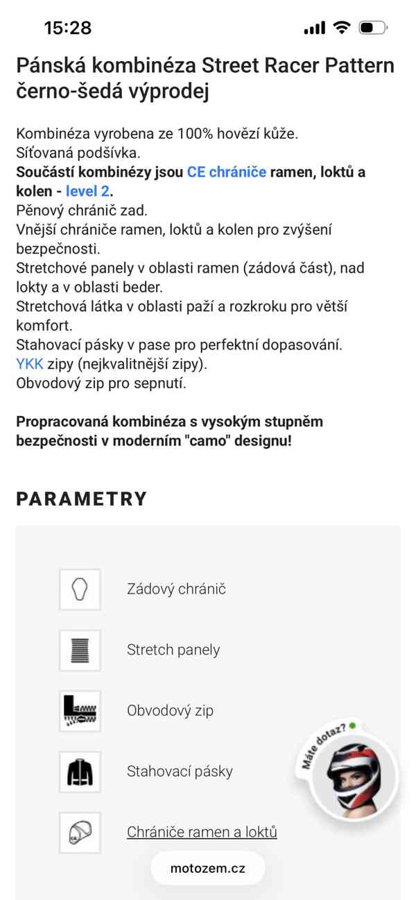 Dvoudílná kombinéza Street Racer - foto 5