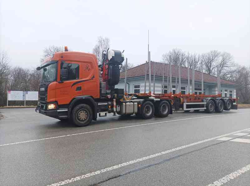 Lesovůz Scania G500 6*4, nástavba a návěs UMIKOV NPK 39 OFRo - foto 6