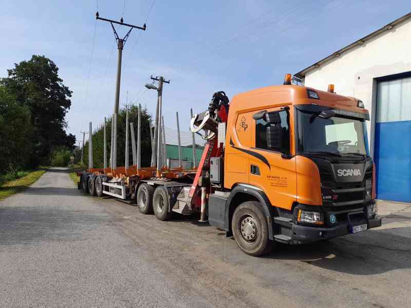 Lesovůz Scania G500 6*4, nástavba a návěs UMIKOV NPK 39 OFRo - foto 1