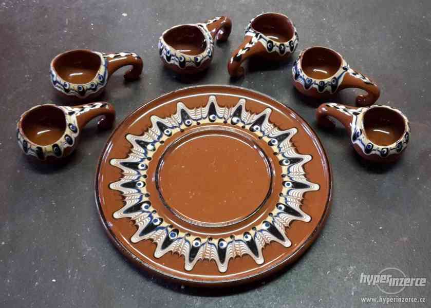 7dílná sada bulharské keramiky na rakiji - foto 2