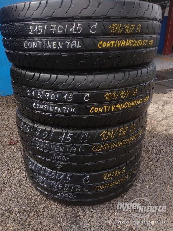 Letní zátěžové pneu 215/70 R15 C 4x CONTINENTAL ContiVan 100 - foto 5