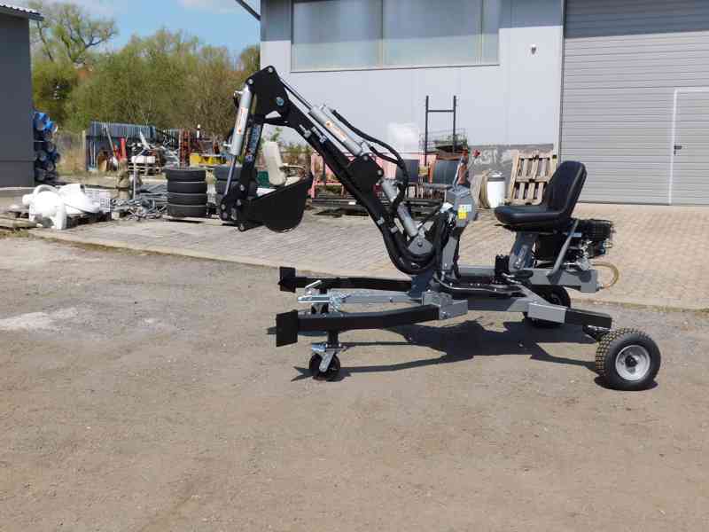 Minibagr Jansen MB-360°  benzínový kráčející bagr - foto 2