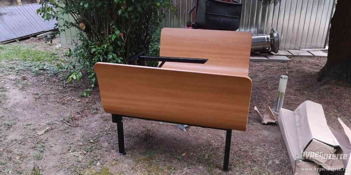 Nové zabalené dřevěné lavice s konstrukcí - foto 6