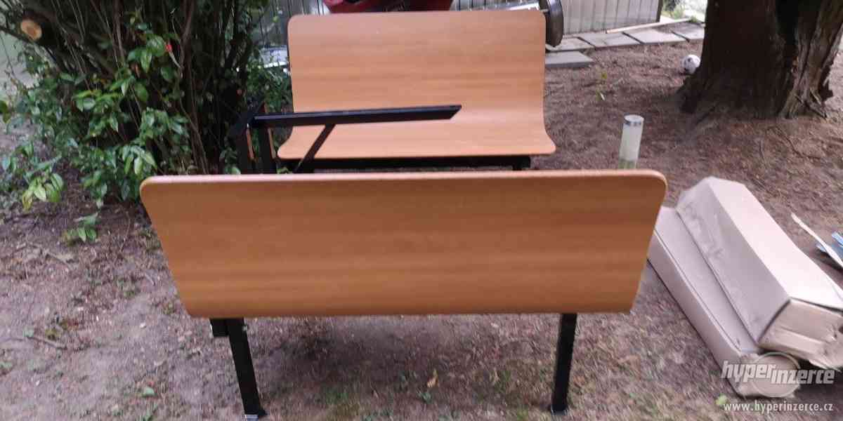Nové zabalené dřevěné lavice s konstrukcí - foto 7
