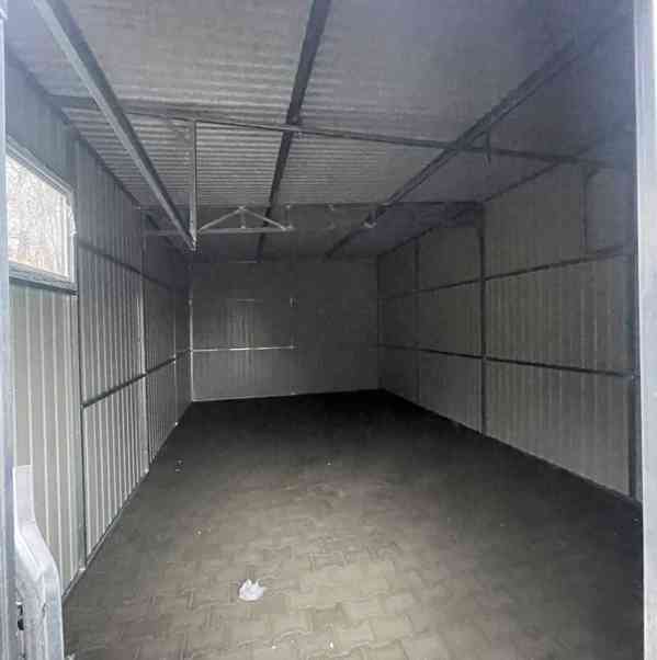 Plechova garáž 4,5x10m 2x  výklopná vrata 2x  dveře TS1009 - foto 5