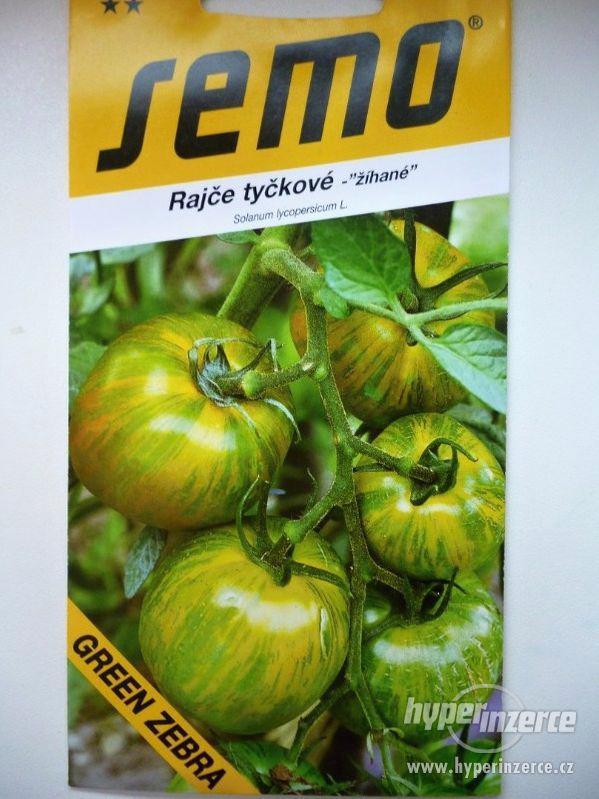 Rajče tyčkové-Green zebra : www.levna-semena.cz - foto 1