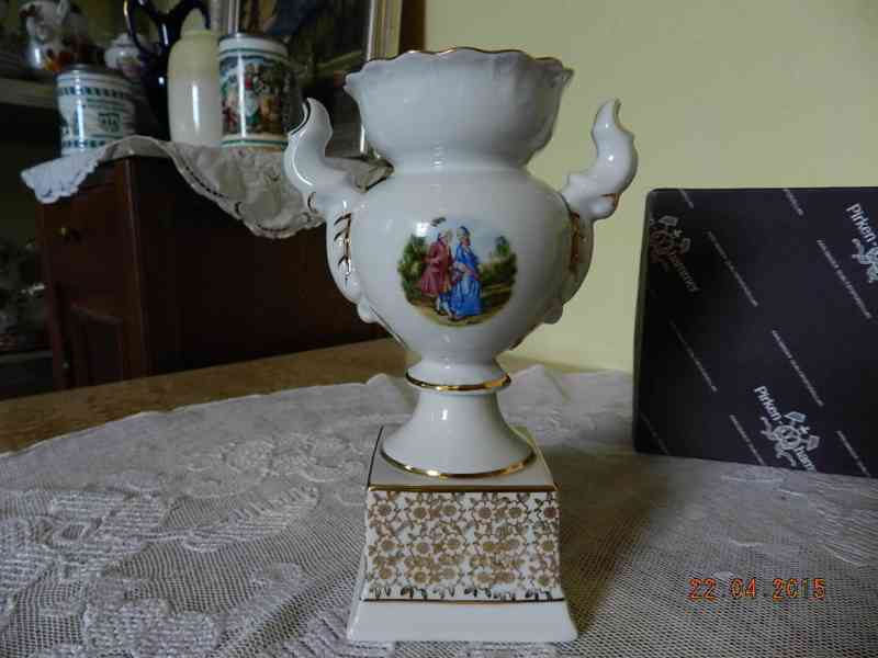 Hezká empírová Amfora Váza Pirken hammer Březová. - foto 2