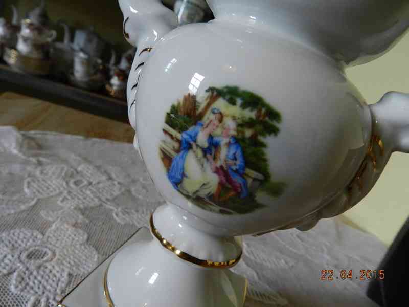 Hezká empírová Amfora Váza Pirken hammer Březová. - foto 9