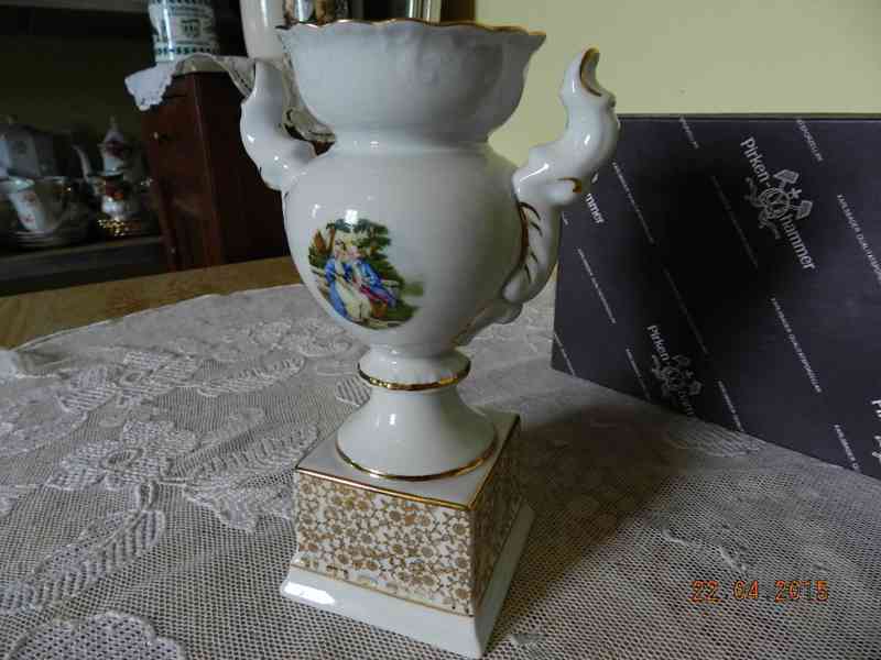 Hezká empírová Amfora Váza Pirken hammer Březová. - foto 4