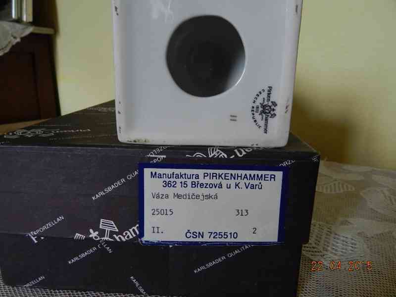 Hezká empírová Amfora Váza Pirken hammer Březová. - foto 11