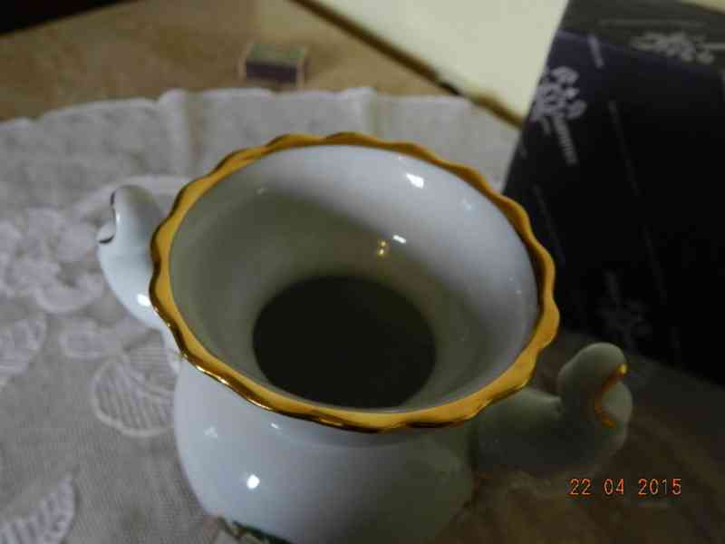 Hezká empírová Amfora Váza Pirken hammer Březová. - foto 7