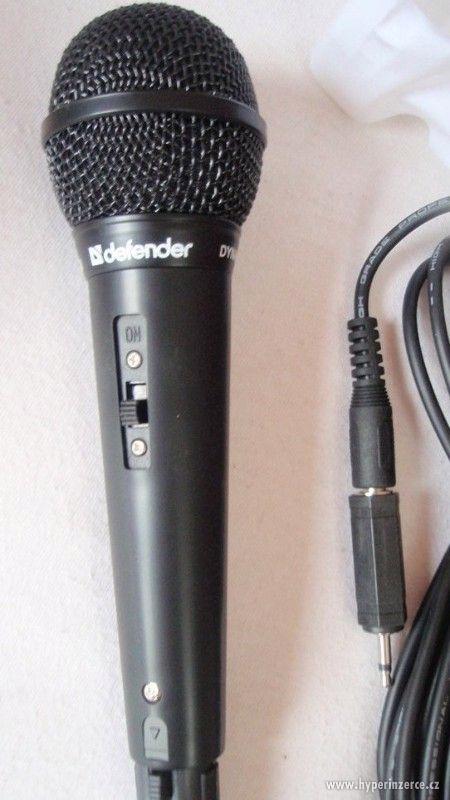 Karaoke Mikrofon kabel 5m s 3,5jack, dynamický, audio, nové - foto 2