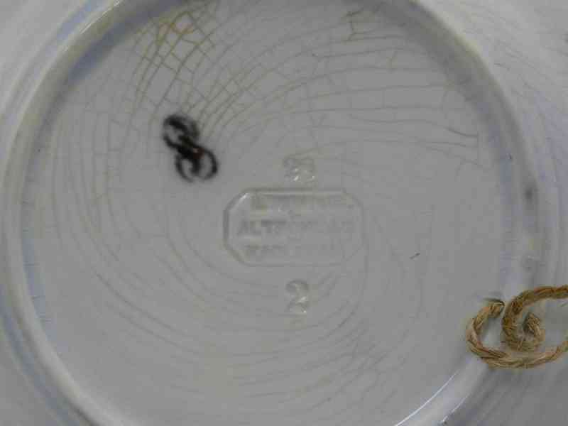 Dekorační hnědý Talíř A. Nowotny Altrohlau Stará role 19cm - foto 6