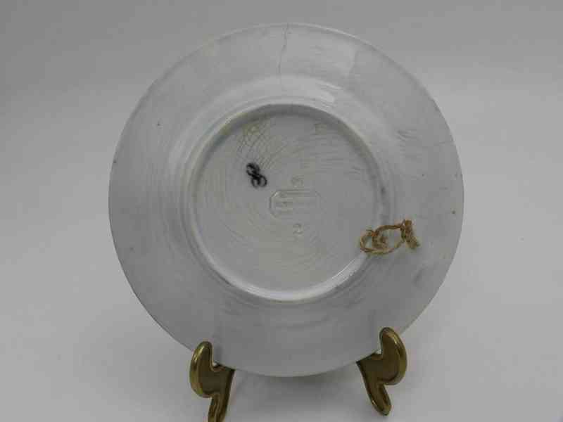 Dekorační hnědý Talíř A. Nowotny Altrohlau Stará role 19cm - foto 4