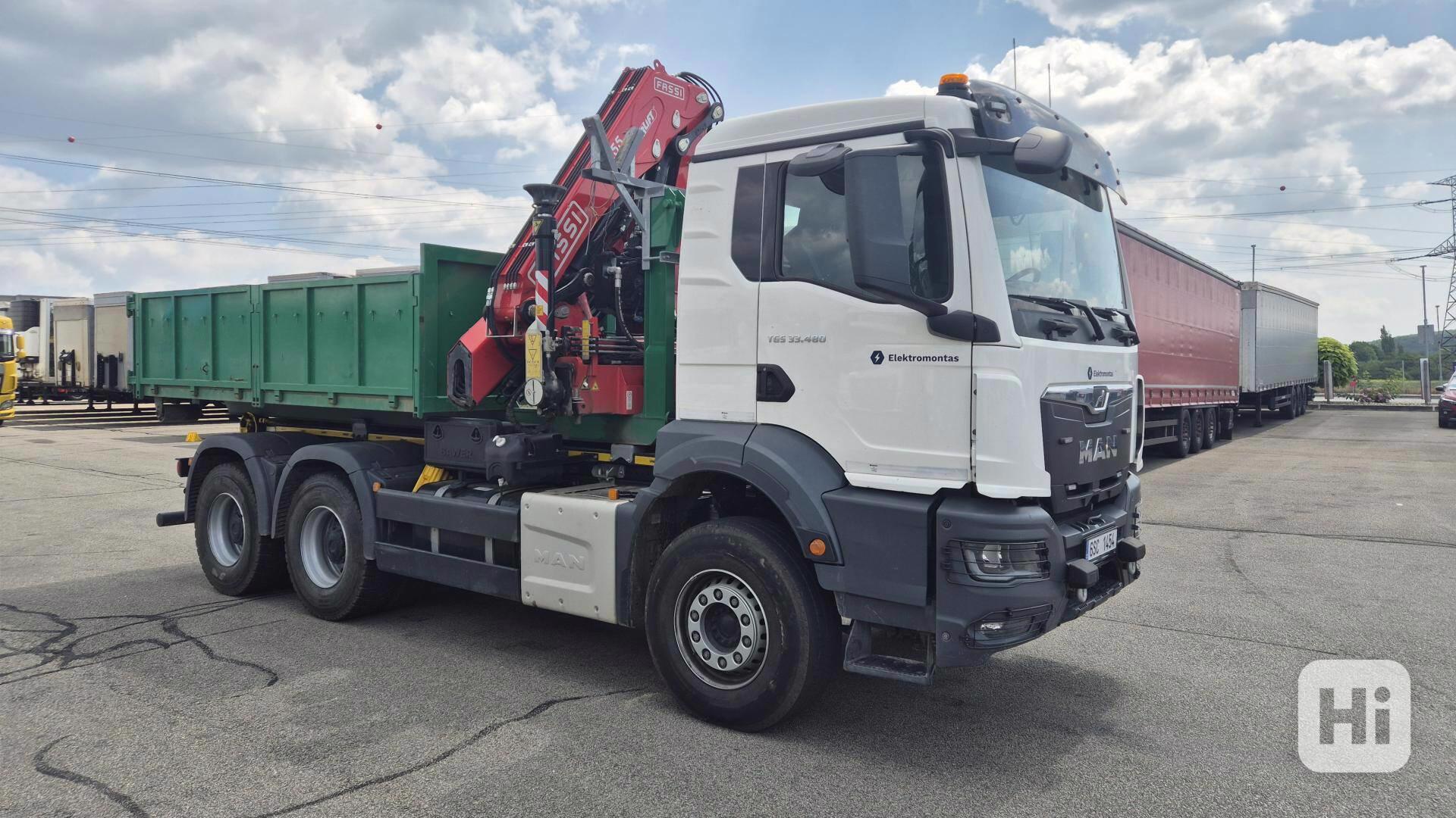 MAN TGS 33.480 6x4 BB CH s hydraulickým jeřábem FASSI F255A. - foto 1