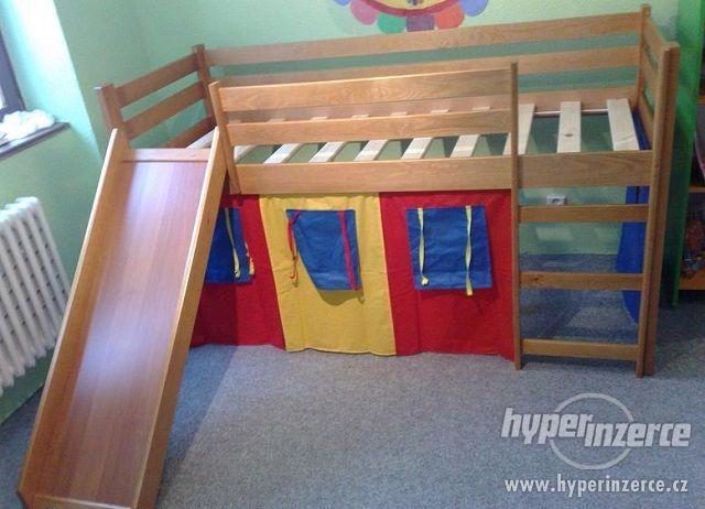 NOVÁ dětská postel s klouzačkou, DOVEZU ZDARMA - foto 2