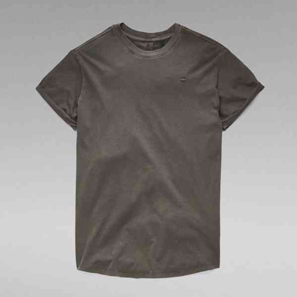 G-Star Raw - Pánské šedé tričko Lash Compact Jersey Velikost - foto 7