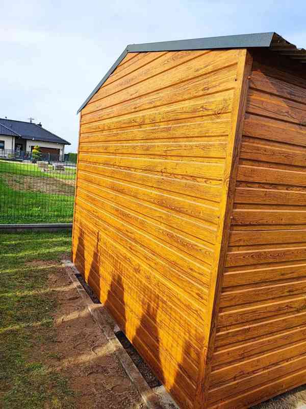 Zahradní domek 3m x 5m, sedlová střecha -vrata- okno - TS520 - foto 3