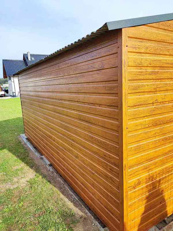 Zahradní domek 3m x 5m, sedlová střecha -vrata- okno - TS520 - foto 4