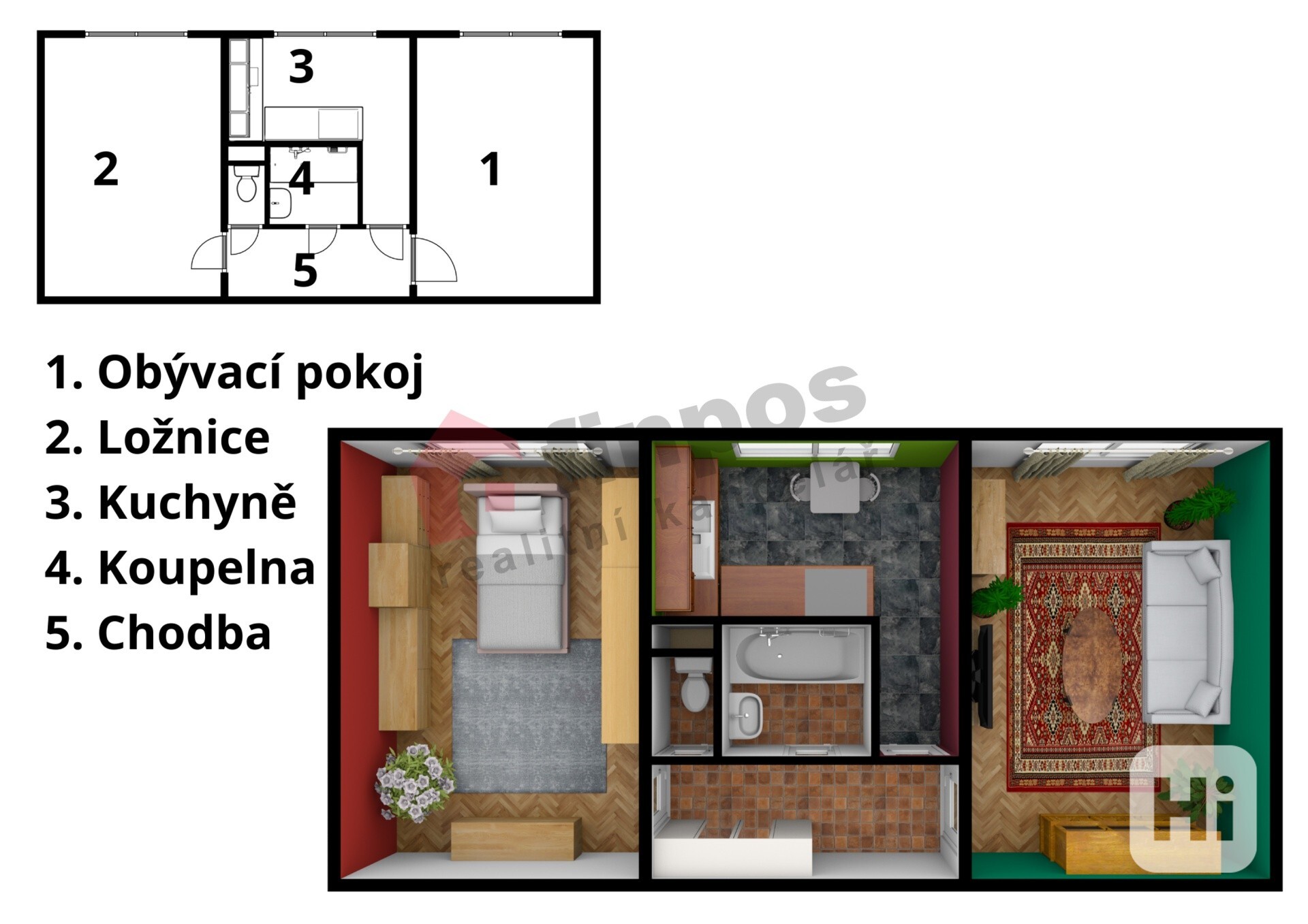 Prodej bytu 2+1, 51m2, K Lučinám - Žižkov, Praha 3. - foto 26