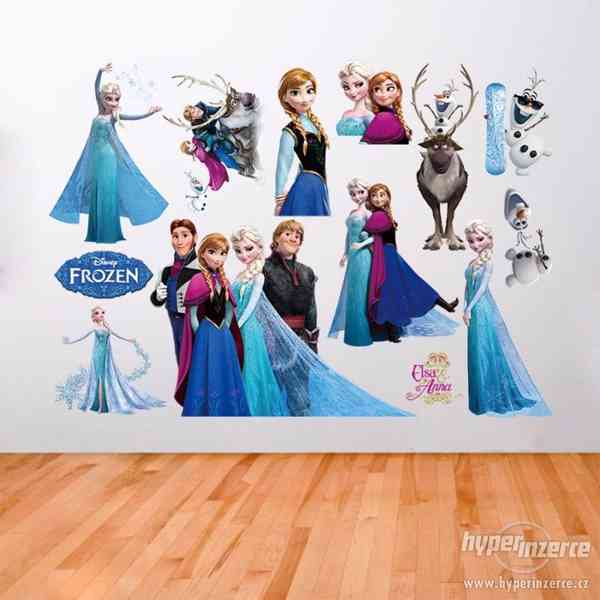 Samonalepovací dekorace Frozen - Ledové království - postavy - foto 1