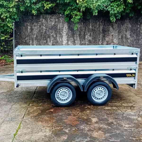 Přívěsný vozík NOVÝ – AKČNÍ SET: BOČNICE + PLACHTA, DPH - foto 3