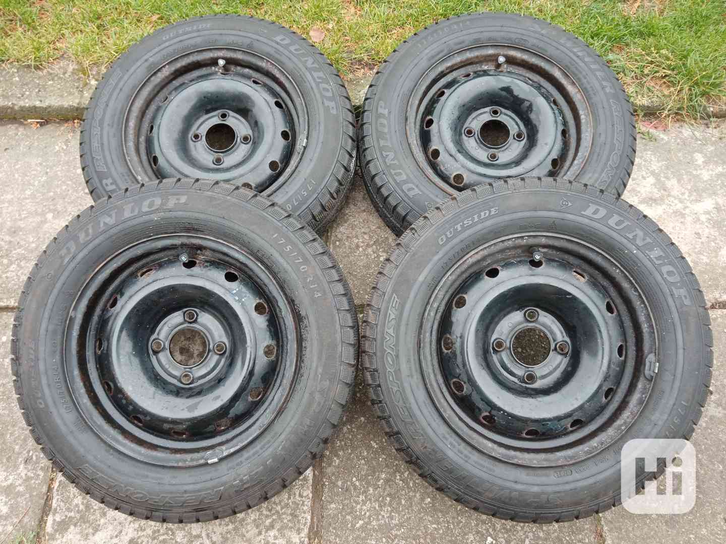 Zimní kola 14ky 4x108 pneu 95% CITROEN PEUGEOT - dobírka - foto 1