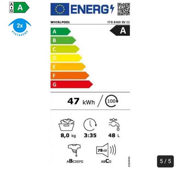 Pračka Whirlpool FFB 8469 BV EE - foto 3