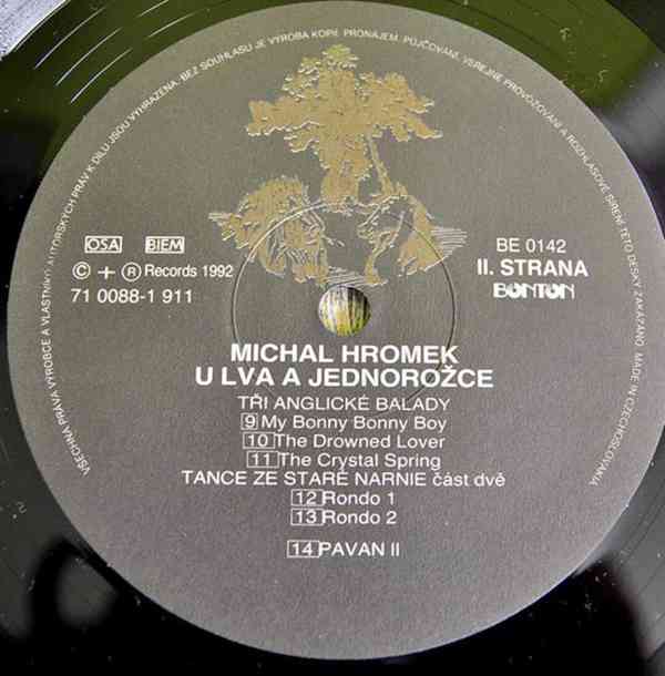 Michal Hromek ‎– U Lva a Jednorožce   (LP) - foto 4