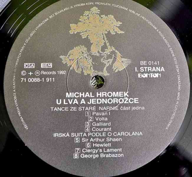 Michal Hromek ‎– U Lva a Jednorožce   (LP) - foto 3