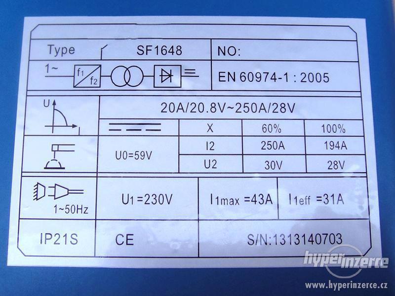 Svářečka IGBT Invektor 250A - foto 4