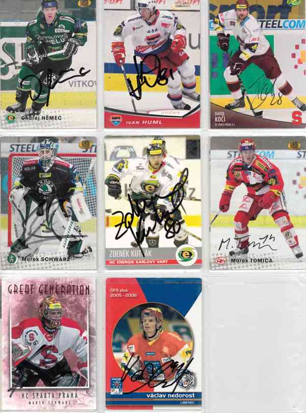 Podepsané hokejové karty - foto 27