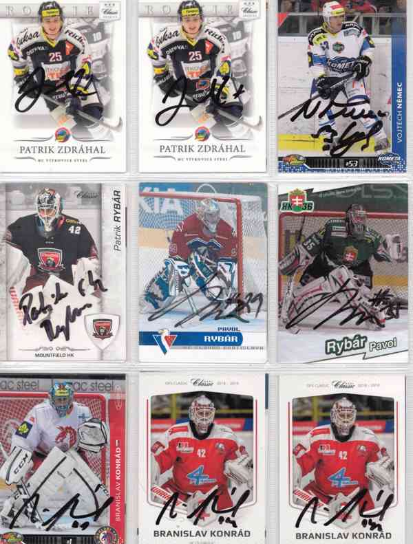 Podepsané hokejové karty - foto 21