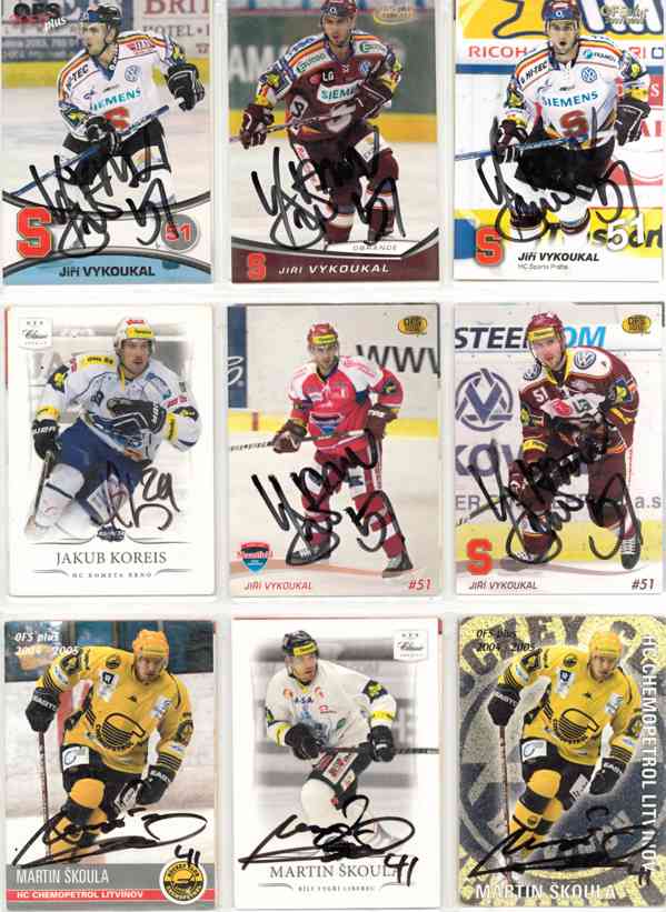 Podepsané hokejové karty - foto 106