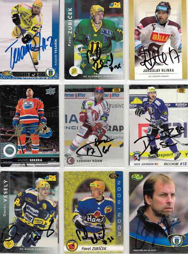 Podepsané hokejové karty - foto 37