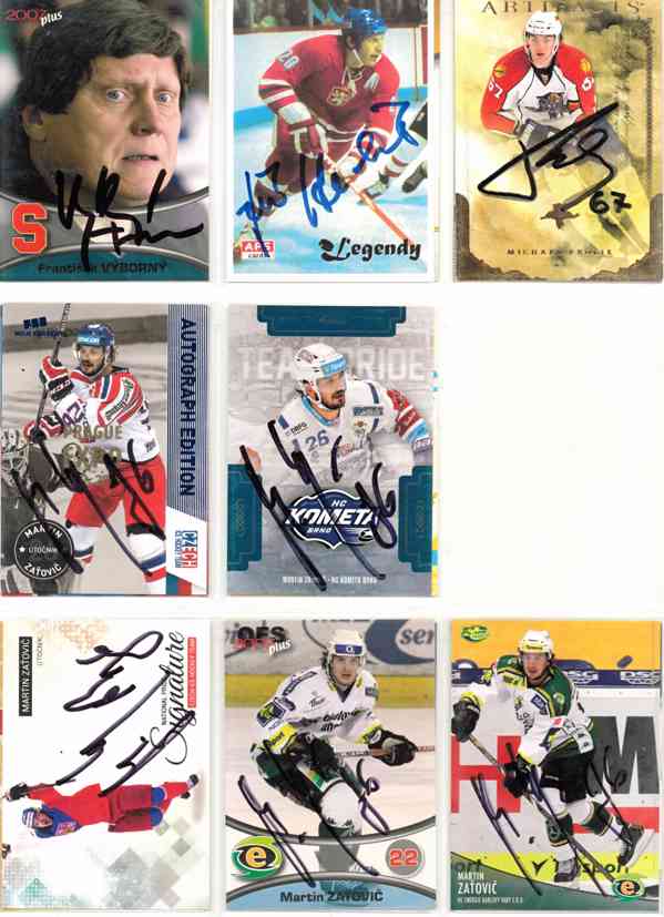 Podepsané hokejové karty - foto 9
