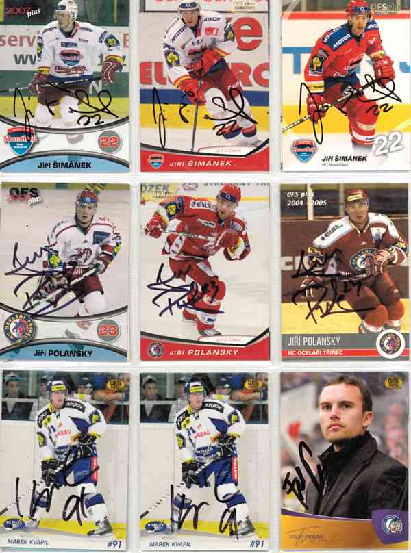 Podepsané hokejové karty - foto 78
